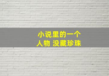 小说里的一个人物 没藏珍珠